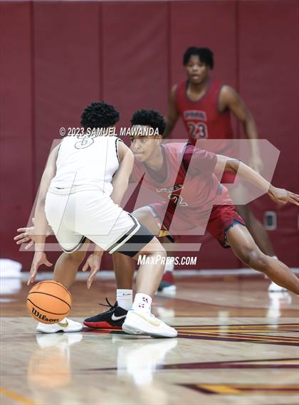 Thumbnail 1 in Oak Park vs St. Pius X-St. Matthias Academy (So Cal Showdown) photogallery.