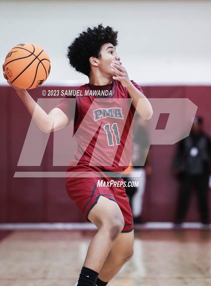 Thumbnail 1 in Oak Park vs St. Pius X-St. Matthias Academy (So Cal Showdown) photogallery.