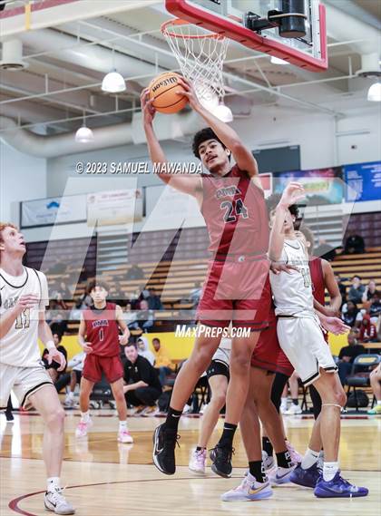 Thumbnail 1 in Oak Park vs St. Pius X-St. Matthias Academy (So Cal Showdown) photogallery.