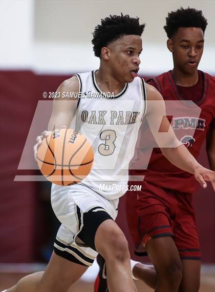 Thumbnail 3 in Oak Park vs St. Pius X-St. Matthias Academy (So Cal Showdown) photogallery.
