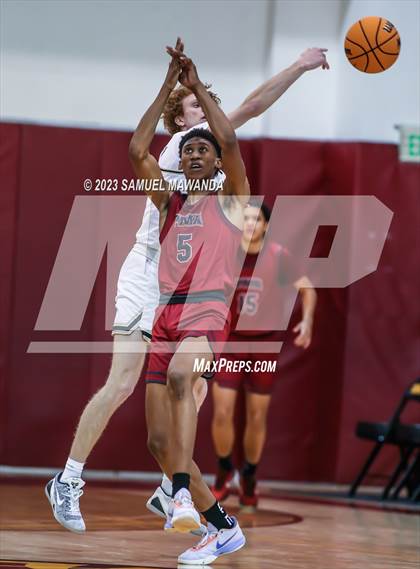 Thumbnail 3 in Oak Park vs St. Pius X-St. Matthias Academy (So Cal Showdown) photogallery.