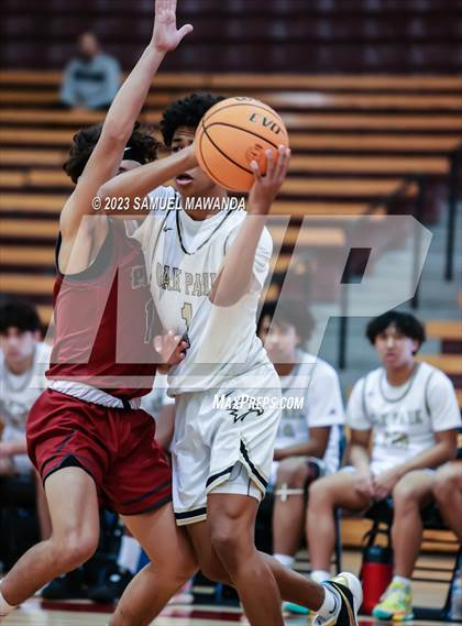 Thumbnail 3 in Oak Park vs St. Pius X-St. Matthias Academy (So Cal Showdown) photogallery.