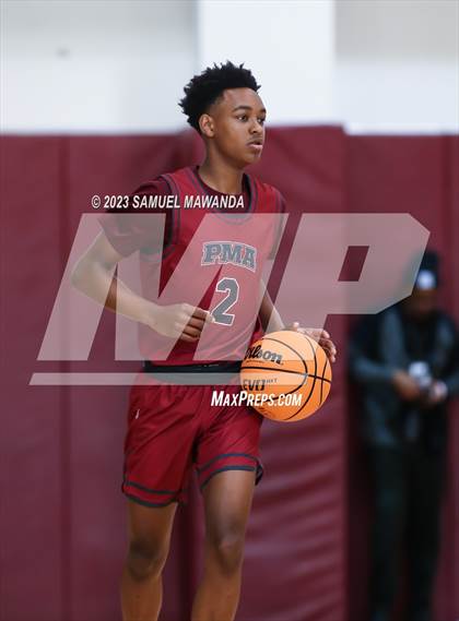 Thumbnail 1 in Oak Park vs St. Pius X-St. Matthias Academy (So Cal Showdown) photogallery.