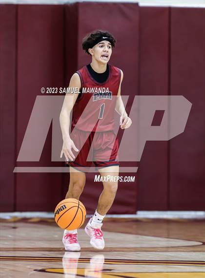 Thumbnail 1 in Oak Park vs St. Pius X-St. Matthias Academy (So Cal Showdown) photogallery.