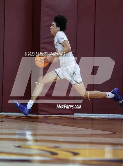 Thumbnail 2 in Oak Park vs St. Pius X-St. Matthias Academy (So Cal Showdown) photogallery.