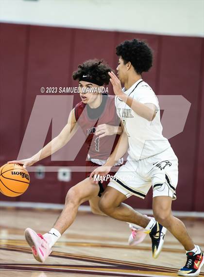 Thumbnail 2 in Oak Park vs St. Pius X-St. Matthias Academy (So Cal Showdown) photogallery.