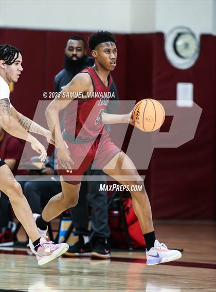 Thumbnail 2 in Oak Park vs St. Pius X-St. Matthias Academy (So Cal Showdown) photogallery.