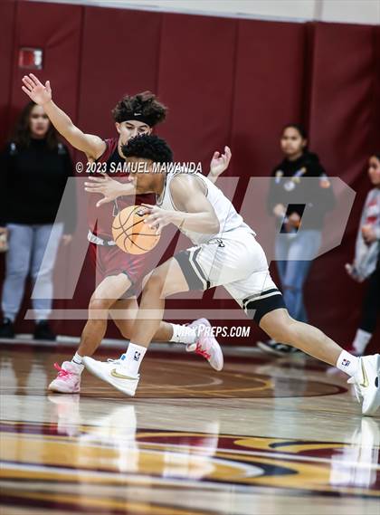 Thumbnail 3 in Oak Park vs St. Pius X-St. Matthias Academy (So Cal Showdown) photogallery.
