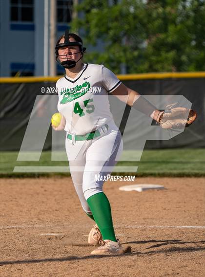 Thumbnail 1 in Triton Central vs. Heritage Christian (IHSAA 2A Sectional 42 semi-final playoff) photogallery.