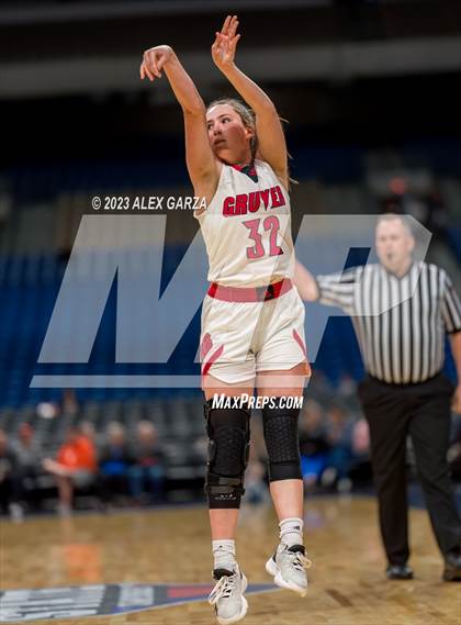 Thumbnail 3 in Gruver vs Hearne (UIL 2A Basketball Semifinal) photogallery.
