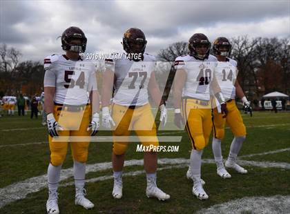 Thumbnail 1 in Glenbard West vs. Loyola Academy (IHSA 8A Semifinal Playoff) photogallery.