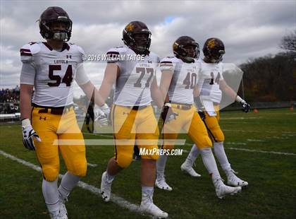 Thumbnail 3 in Glenbard West vs. Loyola Academy (IHSA 8A Semifinal Playoff) photogallery.