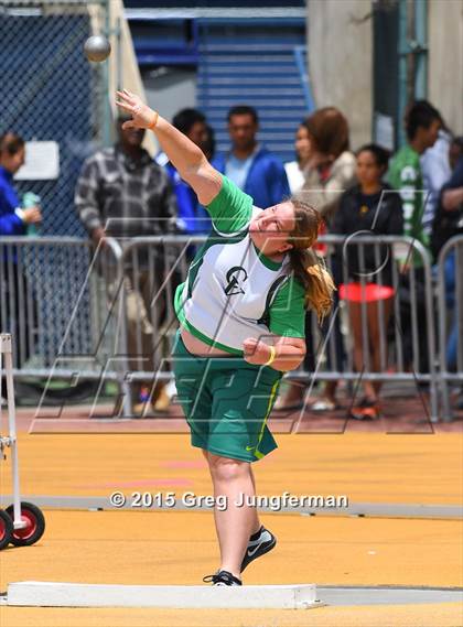 Thumbnail 3 in CIF NCS Masters Track and Field Championships (Girls Shot Put) photogallery.