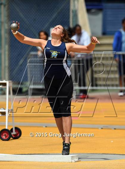 Thumbnail 2 in CIF NCS Masters Track and Field Championships (Girls Shot Put) photogallery.