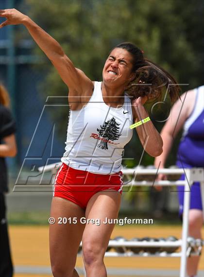 Thumbnail 3 in CIF NCS Masters Track and Field Championships (Girls Shot Put) photogallery.