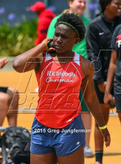 Thumbnail 1 in CIF NCS Masters Track and Field Championships (Girls Shot Put) photogallery.