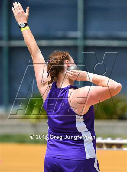 Thumbnail 1 in CIF NCS Masters Track and Field Championships (Girls Shot Put) photogallery.