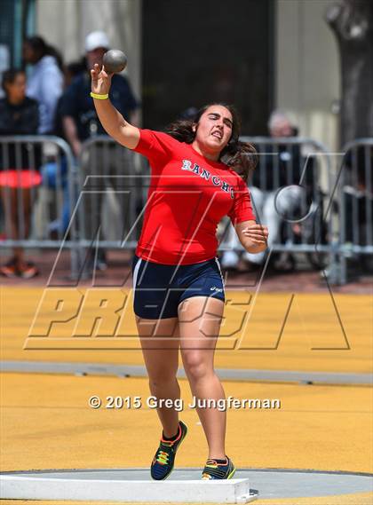 Thumbnail 3 in CIF NCS Masters Track and Field Championships (Girls Shot Put) photogallery.