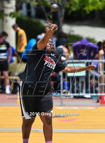 Thumbnail 2 in CIF NCS Masters Track and Field Championships (Girls Shot Put) photogallery.