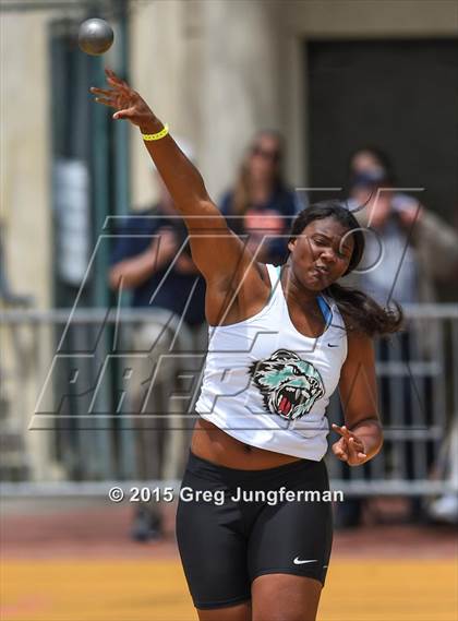 Thumbnail 2 in CIF NCS Masters Track and Field Championships (Girls Shot Put) photogallery.
