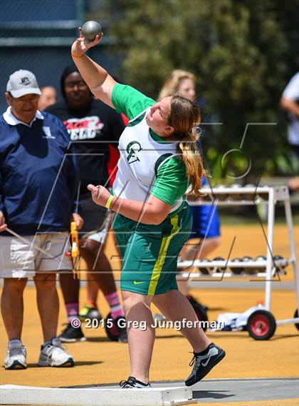 Thumbnail 1 in CIF NCS Masters Track and Field Championships (Girls Shot Put) photogallery.