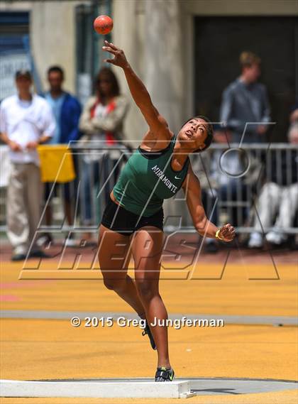 Thumbnail 3 in CIF NCS Masters Track and Field Championships (Girls Shot Put) photogallery.