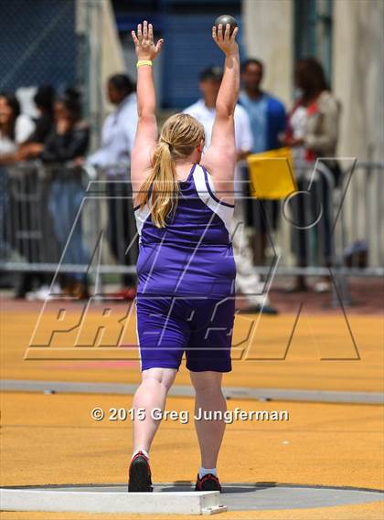 Thumbnail 1 in CIF NCS Masters Track and Field Championships (Girls Shot Put) photogallery.