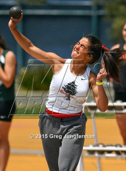 Thumbnail 2 in CIF NCS Masters Track and Field Championships (Girls Shot Put) photogallery.