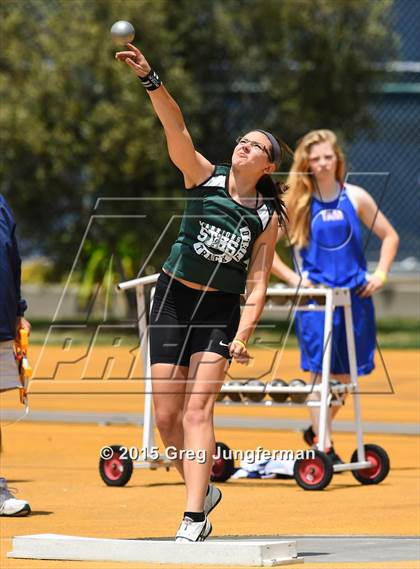 Thumbnail 3 in CIF NCS Masters Track and Field Championships (Girls Shot Put) photogallery.