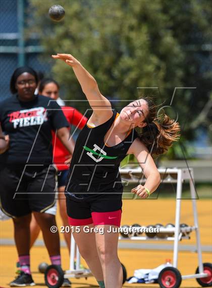Thumbnail 3 in CIF NCS Masters Track and Field Championships (Girls Shot Put) photogallery.