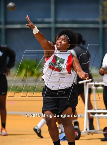 Thumbnail 2 in CIF NCS Masters Track and Field Championships (Girls Shot Put) photogallery.