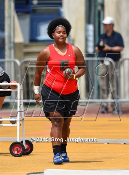 Thumbnail 2 in CIF NCS Masters Track and Field Championships (Girls Shot Put) photogallery.