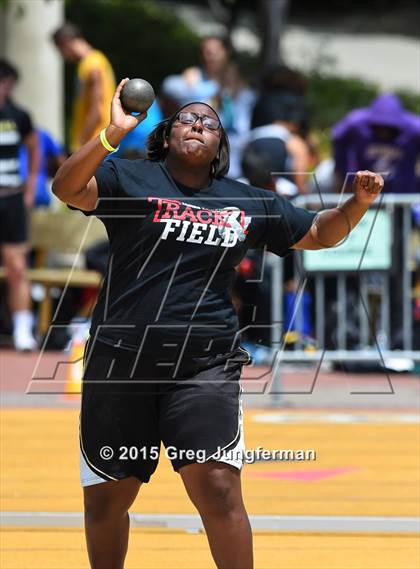 Thumbnail 3 in CIF NCS Masters Track and Field Championships (Girls Shot Put) photogallery.