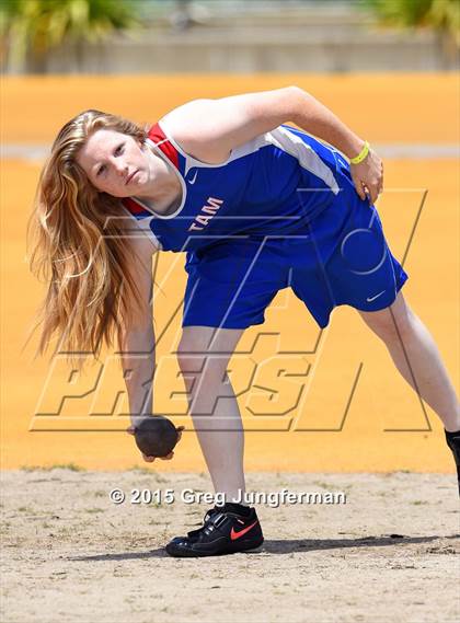Thumbnail 3 in CIF NCS Masters Track and Field Championships (Girls Shot Put) photogallery.