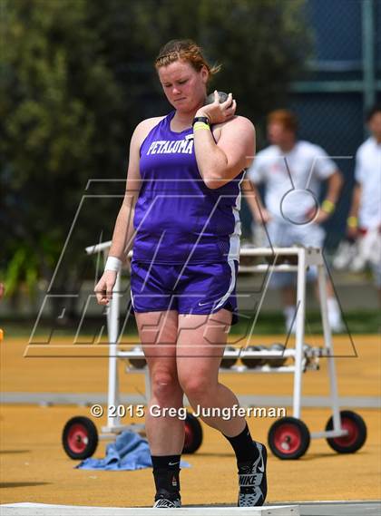 Thumbnail 1 in CIF NCS Masters Track and Field Championships (Girls Shot Put) photogallery.