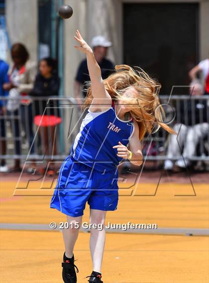 Thumbnail 2 in CIF NCS Masters Track and Field Championships (Girls Shot Put) photogallery.