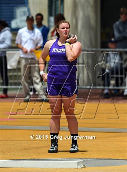 Thumbnail 3 in CIF NCS Masters Track and Field Championships (Girls Shot Put) photogallery.