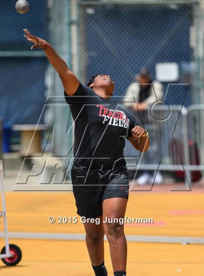 Thumbnail 1 in CIF NCS Masters Track and Field Championships (Girls Shot Put) photogallery.