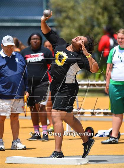 Thumbnail 2 in CIF NCS Masters Track and Field Championships (Girls Shot Put) photogallery.