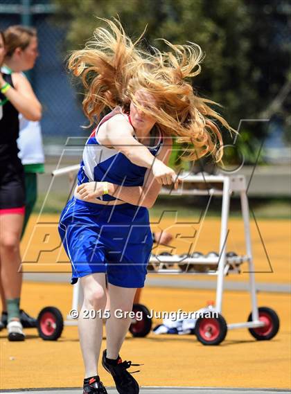 Thumbnail 1 in CIF NCS Masters Track and Field Championships (Girls Shot Put) photogallery.