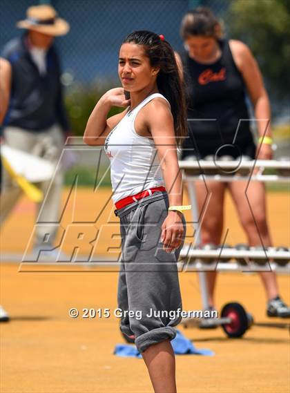 Thumbnail 1 in CIF NCS Masters Track and Field Championships (Girls Shot Put) photogallery.