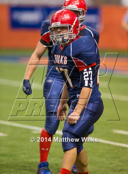 Thumbnail 2 in Hoosick Falls vs. Chenango Forks (NYSPHSAA Class C Final) photogallery.