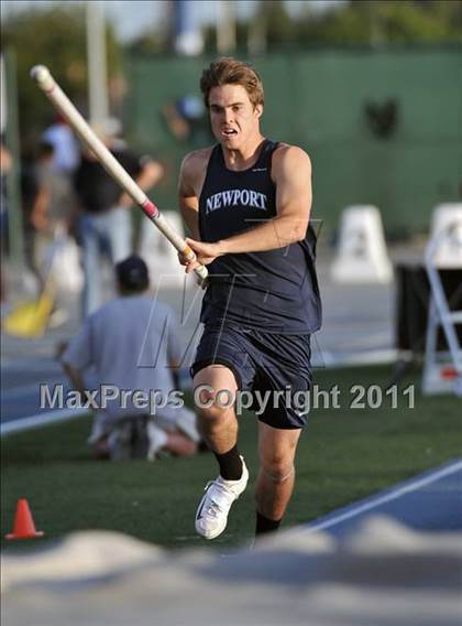Thumbnail 2 in CIF SS Masters Track & Field Championships (Boys Pole Vault) photogallery.