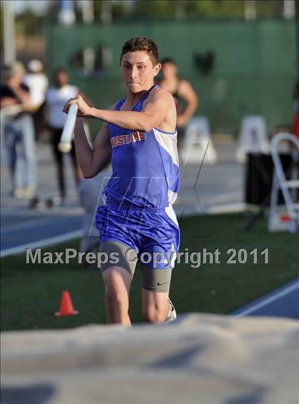 Thumbnail 2 in CIF SS Masters Track & Field Championships (Boys Pole Vault) photogallery.