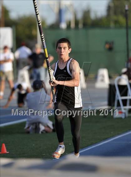 Thumbnail 2 in CIF SS Masters Track & Field Championships (Boys Pole Vault) photogallery.