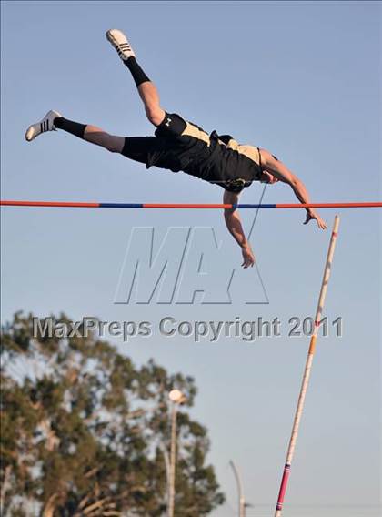 Thumbnail 2 in CIF SS Masters Track & Field Championships (Boys Pole Vault) photogallery.
