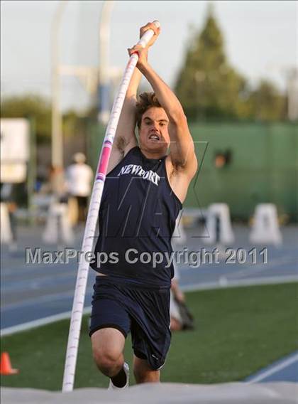 Thumbnail 2 in CIF SS Masters Track & Field Championships (Boys Pole Vault) photogallery.