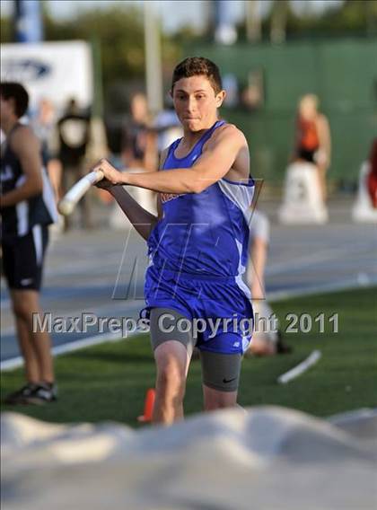 Thumbnail 3 in CIF SS Masters Track & Field Championships (Boys Pole Vault) photogallery.