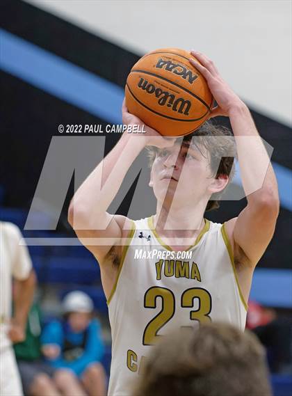 Thumbnail 3 in Yuma Catholic vs Kellis (Winter Hoops Shootout) photogallery.