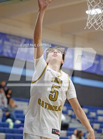 Thumbnail 2 in Yuma Catholic vs Kellis (Winter Hoops Shootout) photogallery.